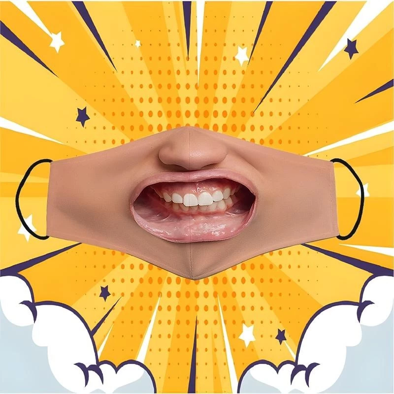 Khẩu Trang Mồm Bị Gió Thổi Toe Mồm Hài Hước Dành Cho Cả Nam Và Nữ Phụ Kiện Accessories