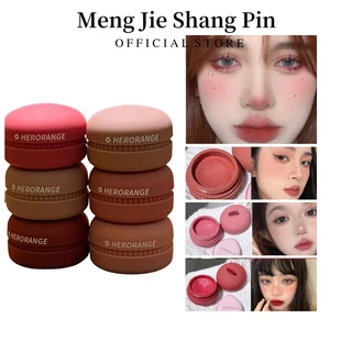 Phấn Má Hồng HERORANGE Màu Hồng Đào Đỏ Hồng Tự Nhiên Mềm Mịn Lâu Trôi