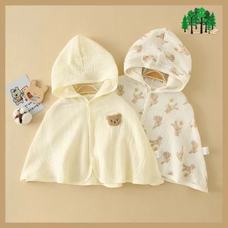 áo choàng chống nắng cho bé  Áo Choàng Chống Nắng Bằng Vải cotton Thoáng Khí Dễ Thương Cho Bé