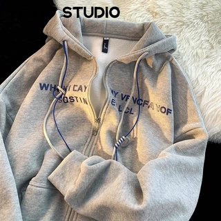 RUICHE Áo Khoác hoodie áo khoác nữ zip hoodie cozy INS trendy Korean WWY23A0BJF 42Z231019