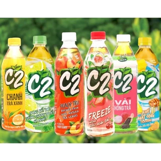 Trà xanh C2 chai 455ml các vị