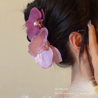 Kẹp Tóc Đính Hoa Phalaenopsis Cao Cấp