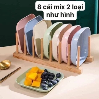 Sét 8 đĩa lúa mạch an toàn mix đủ màu M190