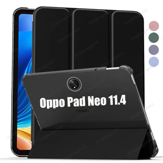 Ốp Bao Da Máy Tính Bảng PC Cứng Nắp Lật Nam Châm Thông Minh Cho Oppo Pad Neo 11.4 OPD2302 OPD2303 Ipad Air2 Ốp