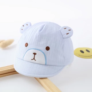 Mũ nón lưỡi trai cotton 2 lớp cao cấp cho bé 0-3 tháng. Mũ nón đẹp cho bé trai bé gái. Baby link shopee