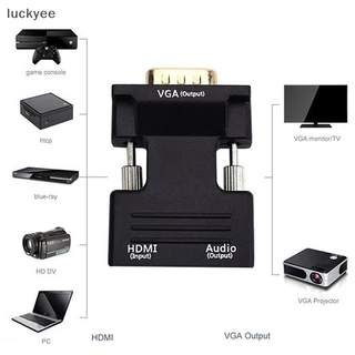 Luckyew Đầu Chuyển Đổi hdmi Cái Sang vga Đực Với Bộ Chuyển Đổi Âm Thanh Hỗ Trợ Đầu Ra Tín Hiệu 1080p tq