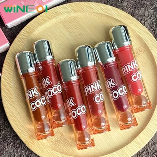 Hồng Coco Gương Nước Lip Glaze Dưỡng Ẩm Màu Đỏ Gợi Cảm Lip Tint Son Môi Bền Màu Son Bóng wine01