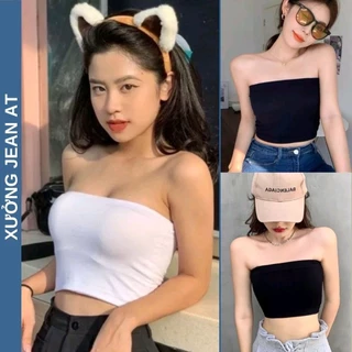 BARE_Áo Ống Croptop Nữ Thun Trơn Không Dây Ôm Body, Áo Quây Ngực Chất Thun Mềm Mát Co Dãn Tốt Không Mút-A017