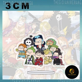 (3CM) Mô hình Standee ONE PIECE ver MẮT TRÒN Đảo hải tặc anime tượng mica acrylic chibi xinh xắn