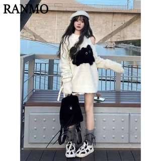 RANMO Áo Len áo khoác cardigan Minimalist Popular thời trang Casual WMY23C0PG2 52Z231229