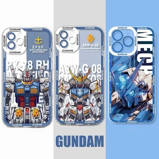 Ốp Lưng Cho Realme C53 C11 C12 C15 C31 C30 C21 5 6 9 10 Pro Plus 5G Vỏ Điện Thoại Silicon Mềm Anime Gundam Trong Suốt Cản Trước Trong Suốt