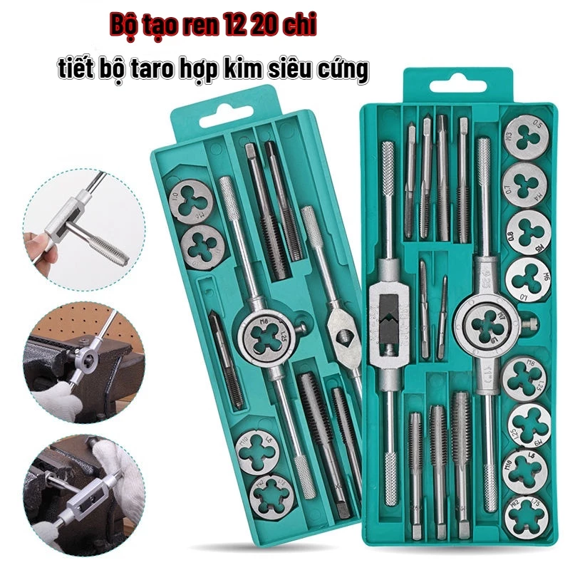 [Hàng Sẵn] Bộ tạo ren 12 20 chi tiết bộ taro hợp kim siêu cứng