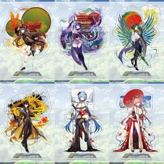 Mô hình Standee Anime Genshin Impact Hutao Cosplay Acrylic luv Xiao Yae Miko Phụ kiện trang trí để bàn góc học tập