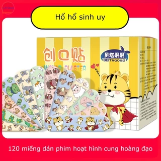 [siêu rẻ ]Hộp 120 miếng Băng y tế hoạt hình dễ thương - Băng cá nhân tránh nhiễm trùng -L.H Store