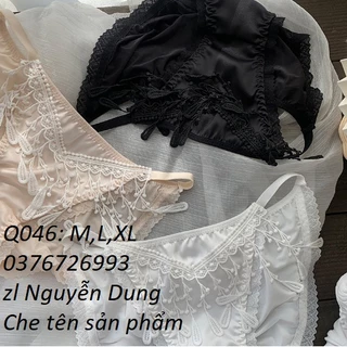 Quần Lót Nữ Lụa Sữa ( Thun Lạnh ) Phối Ren Vũ Công Gợi Cảm Ngang Eo  Xuất Đông Âu ( Q046 ). Hàng Siêu Đẹp.