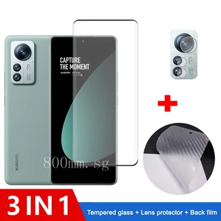 Ốp Điện Thoại Kính Cường Lực 3 Trong 1 Cho Xiaomi 12S Pro 12S 13T 13 Ultra Lite 12 12T Pro