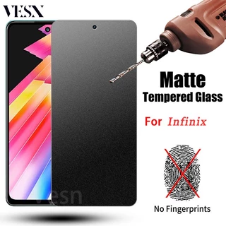 Kính cường lực chống vân tay mồ hôi màu nhám Cho Infinix Note 40 30 12 12i 11 7 Lite Hot 30 30i 20 Play 20s 20i 12 12i 11 11s 10i 9 Smart 7 6 5 4 S5 GT 10 Zero NFC Pro 4G 5G 2024