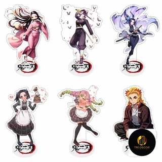 Mô hình Standee Anime Thanh gươm diệt quỷ Kimetsu No Yaiba Nezuko Rengoku Phụ kiện trang trí để bàn góc học tập