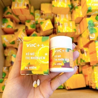 [Rẻ nhất HCM] Xổ mỡ vitc ban đêm viên trắng vàng, giảm mỡ bụng hiệu quả