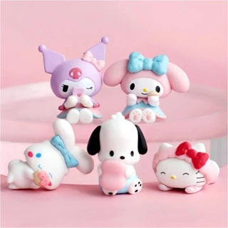 Bộ 5 Mô Hình Nhân Vật Hoạt Hình sanrio Đáng Yêu