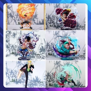 Tượng Mica Standee One piece để bàn trang trí bàn làm việc bàn gaming