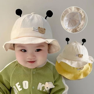 Nón Tai Bèo Bằng Cotton Mềm Thoáng Khí In Họa Tiết Hoạt Hình Thời Trang Xuân Hè Cho Bé Trai Và Gái