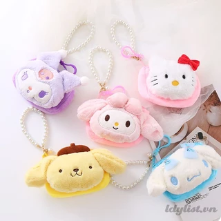 ღ Túi Bảo Quản Sanrio Hoạt Hình Lớn Sanrio Quế Chó Ví Đựng Tiền Xu Sang Trọng Túi Đựng Thẻ Ngân Hàng Hộp Đựng Thẻ Túi Bảo Quản Nhỏ Túi Bảo Quản Mini Phụ Kiện Gia Đình