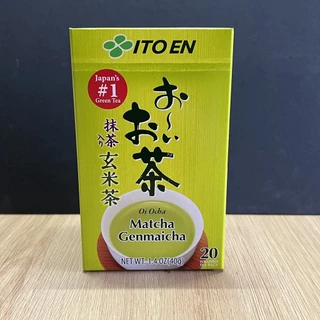 Trà xanh gạo rang túi lọc Ocha Matcha Genmaicha Itoen (20 túi x 2G) 40G