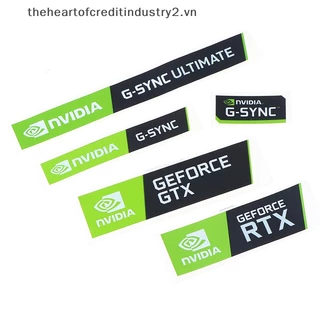 Bộ 5 sticker Dán Trang Trí laptop / Máy Tính Bàn nvidia gtx geforce