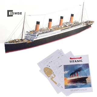 Bộ Mô Hình Tàu Titanic 3D Bằng Giấy Thủ Công Tỷ Lệ 1: 400