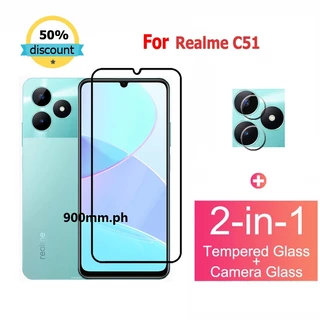 cường lực Realme C51 Kính Cường Lực Bảo Vệ Màn Hình Cho Realme Narzo 50 60x C55 C53 C35 C51 10T 9i 11 10 Pro+ Plus 5G GT 5 Neo 3T 5G Kính bảo vệ ống kính máy ảnh