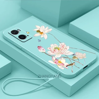 ốp lưng oppo a36 a76 a96 Ốp Điện Thoại tpu Viền Thẳng Chống Rơi Thời Trang Và Xinh Xắn Kèm Dây Đeo Cho oppo a36 a76 a96