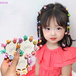 Set 10 Kẹp Tóc Càng Cua mini Bằng Nhựa Nhám Thời Trang Cho Bé Gái Mới