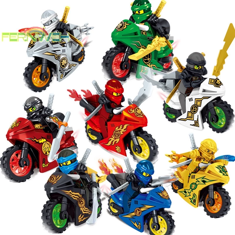 [fernweh] Bộ 8 Mô Hình Đồ Chơi lego ninjago mini Phù Hợp Với lego [Mới]