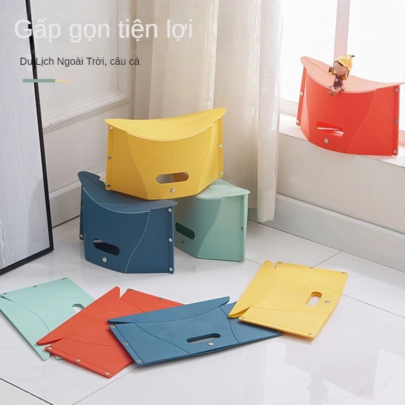 Ghế Nhựa Xếp Gấp Gọn Mang Theo Du Lịch Dã Ngoại Tiện Lợi 31x19cm