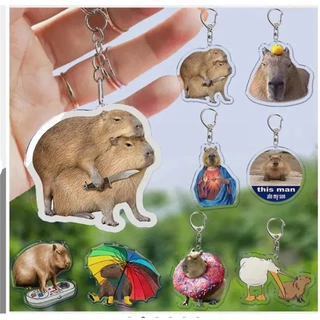 Móc Khóa Hình capybaras Hoạt Hình Dễ Thương