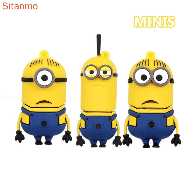 Usb Tốc Độ Cao 2tb 8gb 16gb 32gb 64gb 128gb Hình minions Hoạt Hình Dễ Thương Cho Điện Thoại / Máy Tính / tv usb 1tb 1gb