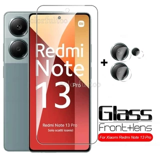 Kính Cường Lực 2 Trong 1 HD Bảo Vệ Ống Kính Máy Ảnh Cho Xiaomi Redmi Note 13 Pro Plus 13Pro + Note13Pro 4G 5G 9H