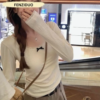 FENGZIDUO áo croptop áo thun nữ baby tee Dễ thương Phong cách Comfortable Popular WTX23A0ACI 42Z231016
