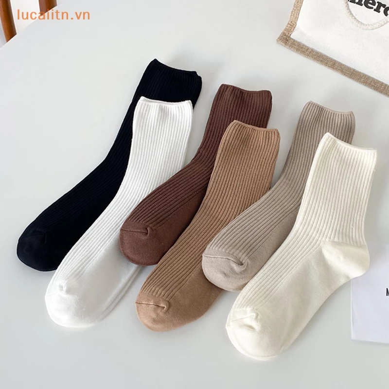 Vớ cotton Dày Dặn Ấm Áp Thời Trang Thu Đông Cho Nữ