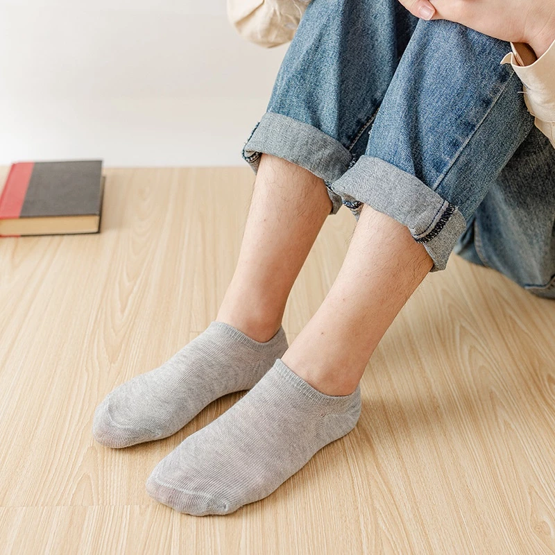 Tất Nam Nữ Cổ Ngắn Cotton Co Giãn 4 Chiều Khử Mùi Thấm Hút Mồ Hôi