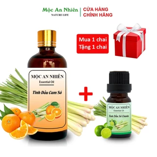 [Quà tặng] Tinh Dầu Cam sả Nguyên Chất [100ml] - Mộc An Nhiên. Khử mùi, lọc không khí, kháng khuẩn...