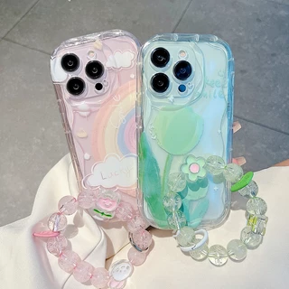 Ốp lưng Redmi 13 13c 12c 12 10 8 10a 10c 9a 9c 9t Note 13 Pro Note 12 Pro Note 11 Pro Note 10 Pro Note 10s Note 9 Pro Note 8 Pro Note 7 Pro Note 11s Note 9s Tulip flowers rainbow Bracelet soft phone case