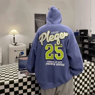 Shoptienich123kpop Áo Hoodie Dáng Rộng In Chữ Phong Cách hip hop Đường Phố Nhật Bản Thời Trang Mùa Đông Cho Nam Và Nữ