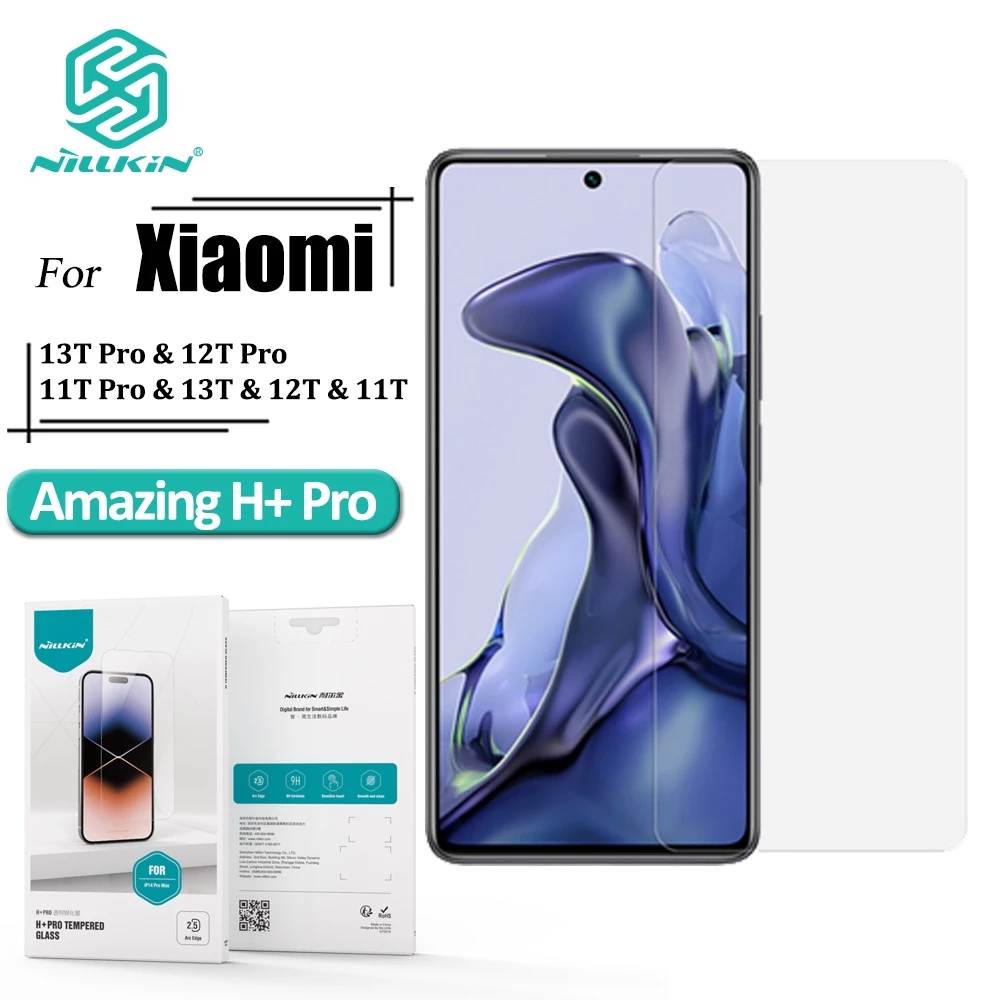 Kính cường lực NILLKIN Xiaomi 13T Pro 12T Pro 11T Pro Mi 14 Chống trầy xước Vân tay Chống chói H + Pro Trong suốt 9H Bảo vệ màn hình chống cháy nổ