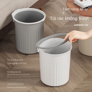 Thùng Rác Nhựa Không Nắp Dung Tích Lớn Kiểu Dáng Đơn Giản Cho Nhà Bếp / Phòng Ngủ / toilet