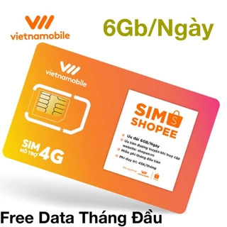 Sim số vietnamobile data cước 6gb 1 ngày trọn gói 1 tháng