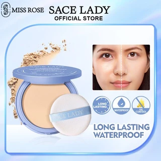 Miss Rose Sace Lady Kiểm Soát Dầu Nhỏ Gọn Phấn Nền Air Cushion Chống Nước Matte Face Powder Bedak Original