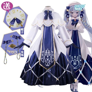 Hatsune miku cosplay Costume 2021 Snow Hatsune miku Cute Female game Dress Halloween Uniform Anime Suit