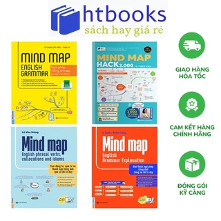 Sách Mindmap Grammar, Mindmap Hack 3000 từ, Cụm Từ và Giải thích ngữ pháp Tiếng Anh (Combo/Lẻ Tùy Chọn)